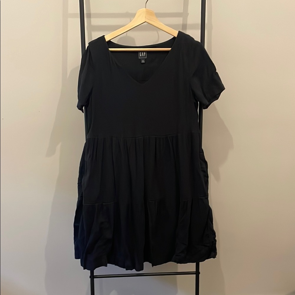 Gap Black V-Neck Dress